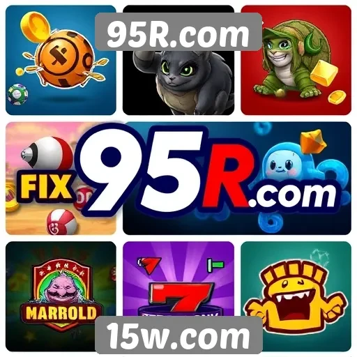 Variedade de jogos disponíveis no 95R.com